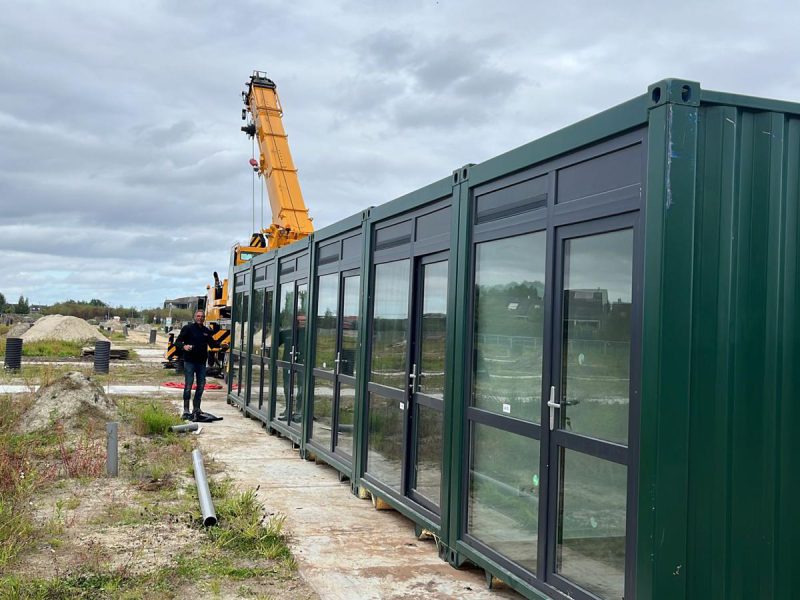 Groene containerunits