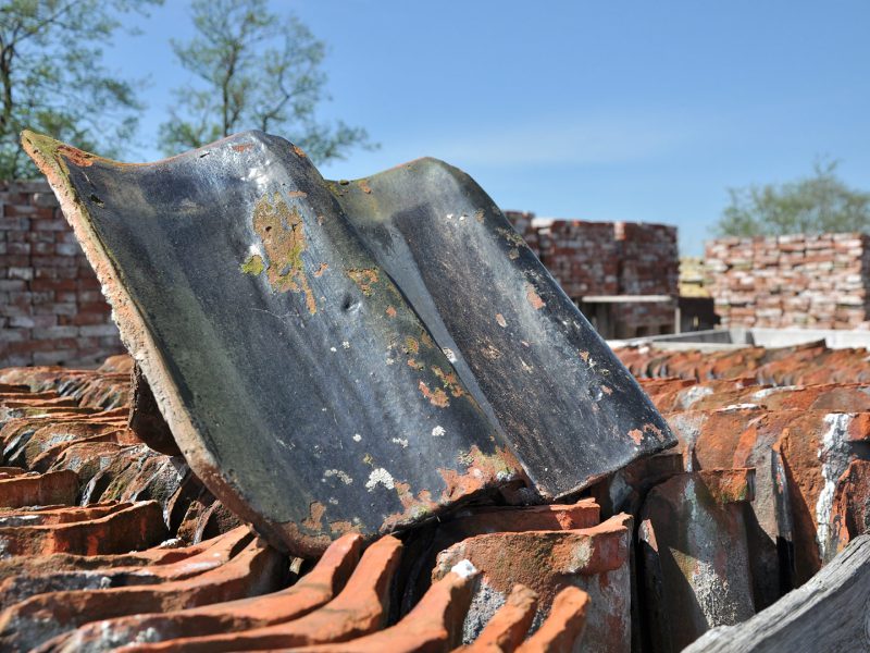 Oude dakpannen